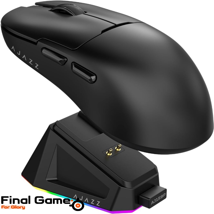 موس گیمینگ بی سیم  ایجز به همراه داک شارژ مدل AJ159P MC